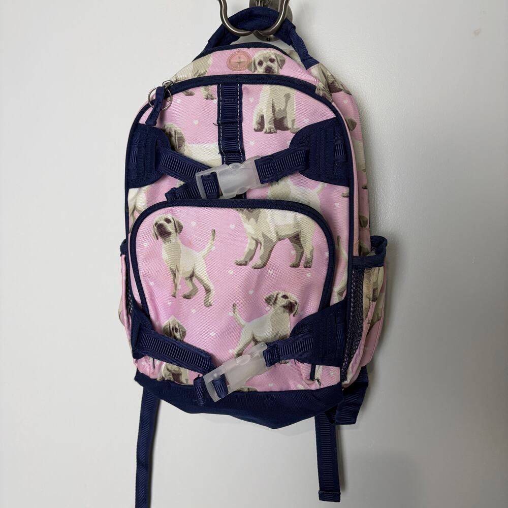 Pottery Barn Kids Small Mackenzie Backpack Pink Puppy Print Back to school